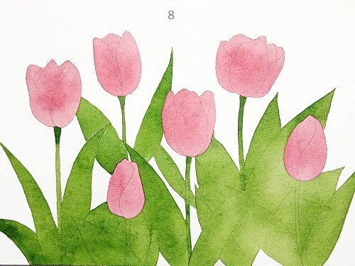 Cách vẽ hoa tulip đơn giản cho người mới bắt đầu - Ảnh 3