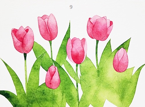 Cách vẽ hoa tulip đơn giản cho người mới bắt đầu - Ảnh 4